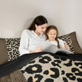 thumbnail image 5 of Feelyou Adult Cheetah Print Queen Comforter Set, Leopard Animal Bedding Set, 3pcs, 5 of 8