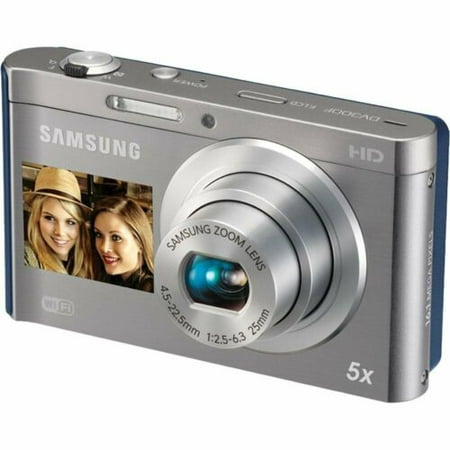 Refurbished DV300F 16MP 5x Optical Zoom Digital Camera Samsung Silver - (Best Samsung Mirrorless Camera)