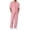 zb-Pink, variant on PMVFHDE Men's Casual Set Mens Leisure Suits Sweat Suit Pure Color Shirt Short Sleeve Long Pants For Sports Beach Relaxation Everyday Wear Soft Breathable Lightweight Comfortable Outfit