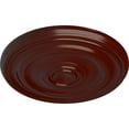 thumbnail image 3 of Ekena Millwork 15 3/4"OD x 1 1/2"P Devon Ceiling Medallion (Fits Canopies up to 3 5/8"), Hand-Painted Brushed Mahogany, 3 of 6