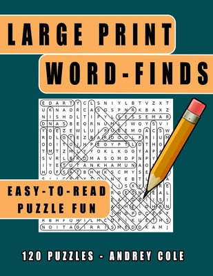 Word-Finds Easy-To-Read Puzzle Fun: 120 Puzzles Word Search Book For
