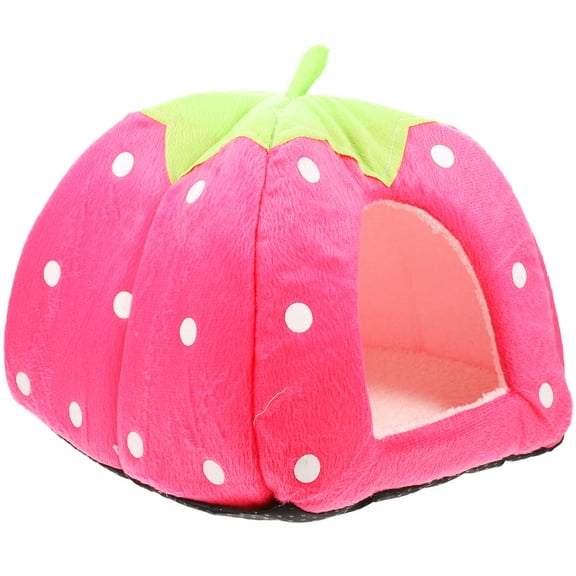 PAMINGONO Decorative Hamster Tent Felt Hamster House Pink Fabric 1Pcs