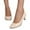 Beige, variant on Oyedens Womens High Heels Dress Shoes for Ladies Pointed Toe Kitten Heels Work Dressy Pump Party