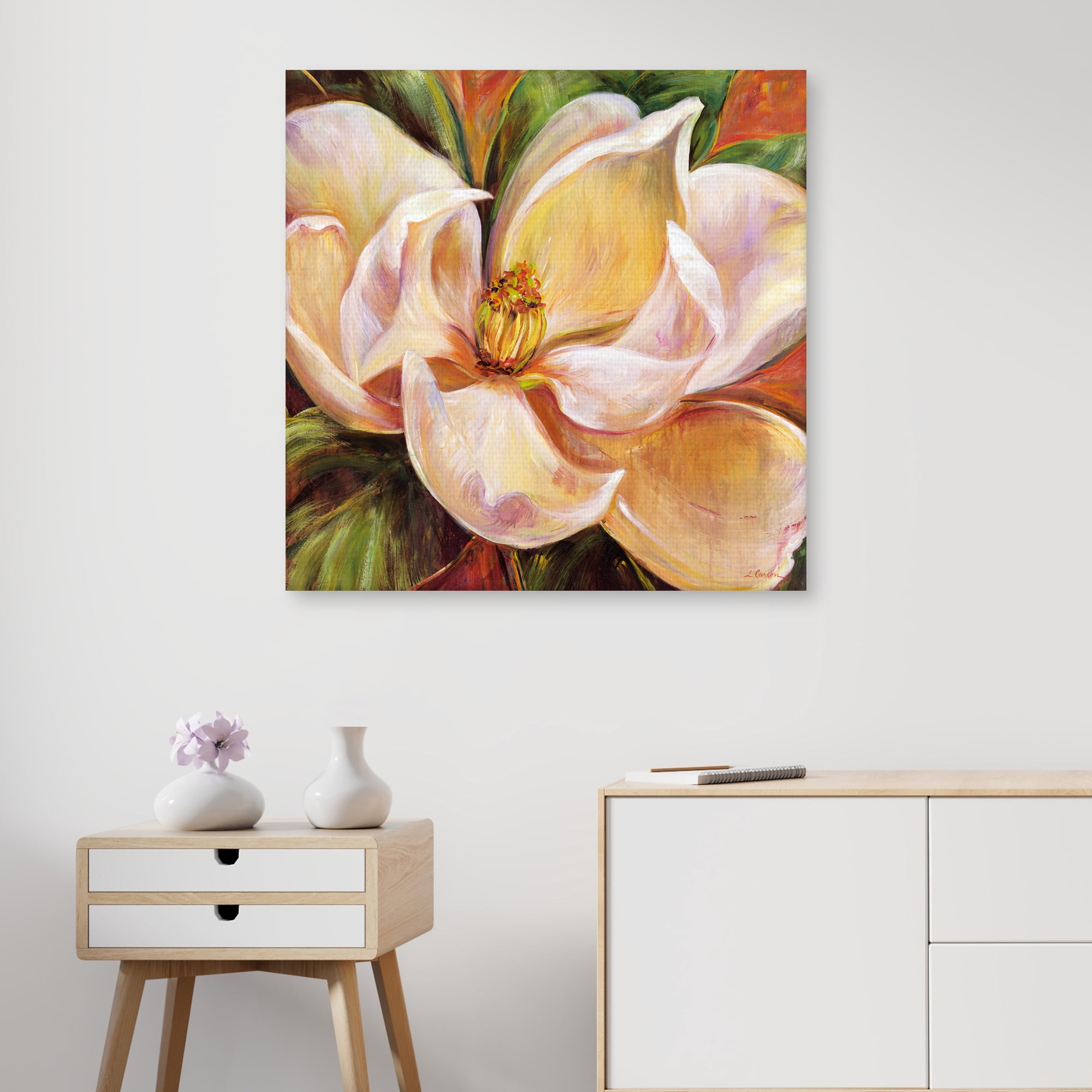 Magnolia Glow I by Carson Canvas Art Print