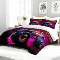 thumbnail image 6 of 3pcs Monster Truck Comforter Set, Vibrant Bedding Set for Bedroom or Guest Room Decor, All Seasons Quilt Machine Washable Duvet with 2 Pillowcases, 6 of 7
