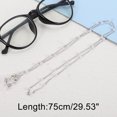 thumbnail image 4 of Unique Bargains 1 Pc Eyeglass Chain Glasses Chain Pearl Pattern 75cm L Silver Tone, 4 of 5