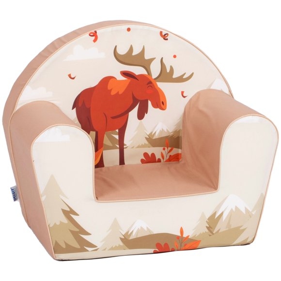 Delsit Canapé pour Tout-Petits - Édition Spéciale Canada - Fauteuil Confortable pour Enfants, Sofa en Mousse Léger et Fauteuil de Lecture avec Housse Amovible, Fabriqué en Europe