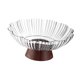 thumbnail image 2 of Bol de fruta con pedestal, bol alto transparente decorativo para dulces, frutos secos y aperitivos. Blanco, 2 of 9