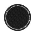 thumbnail image 3 of Sidaley Posavasos para coche, almohadilla para taza de agua, soporte antideslizante para botella, alfombrilla de Gel de sílice para Automoción decorativa y accesorios Diamantes blancos sobre negro, 3 of 6