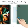 thumbnail image 4 of JETech Case for iPad Pro 12.9-Inch (5th Generation, 2021 Model) with Pencil Holder, Support 2nd Pencil Charging, Slim Tablet Cover with Soft TPU Back, Auto Wake/Sleep (Misty Blue), 4 of 8