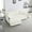 White, variant on White Chenille Sectional With - Stylish Living Room Furniture Two , Color, Solid Wood, Sponge, Breathable Upholstery