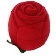 thumbnail image 2 of Caja de anillos flocada con forma de rosa roja, portátil, para guardar aretes, collares, anillos y regalos., 2 of 14