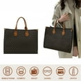 thumbnail image 6 of HUISZJ Retro Shoulder Bag, Large PU Leather Capacity Coffee Handbag, Vintage Shoulder Bag for Travel Commute Work (B), 6 of 7