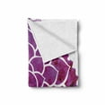 thumbnail image 2 of Purple Mandala Soft Flannel Fleece Throw Blanket, Watercolor Lotus Flower Yoga Boho Style Painbrush Artwork, Cozy Plush for Indoor and Outdoor Use, 60" x 80", Fuchsia White, by Ambesonne, 2 of 6