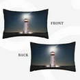 thumbnail image 4 of Balery Peggy'S Cove Lighthouse Pillow Covers,Bed Pilowcases,Reversible Plush Throw Pillow Covers End Pillow Encasement,Pillow Case - 16"X24", 4 of 9