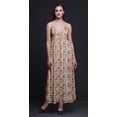 thumbnail image 2 of Bimba Floral Women Summer Printed V Neck Long Maxi Dress Holiday Resort Wear-X-Small, 2 of 6