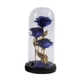 thumbnail image 1 of Día de San Valentín Rosa Regalo Flor Artificial Rosas Decoración para Esposa Madre Azul, 1 of 8