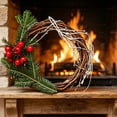 thumbnail image 5 of Veeogra 2Pc 10" Wreath Forms,Wreath Base,Wreath Frame,Wreaths For Front Door,Boho Wood Wreath,Wall Window Decor,Grapevine Rattan Garland For Crafts Diy,Plain Wreath Supplies,Wedding & Party Decor, 5 of 8