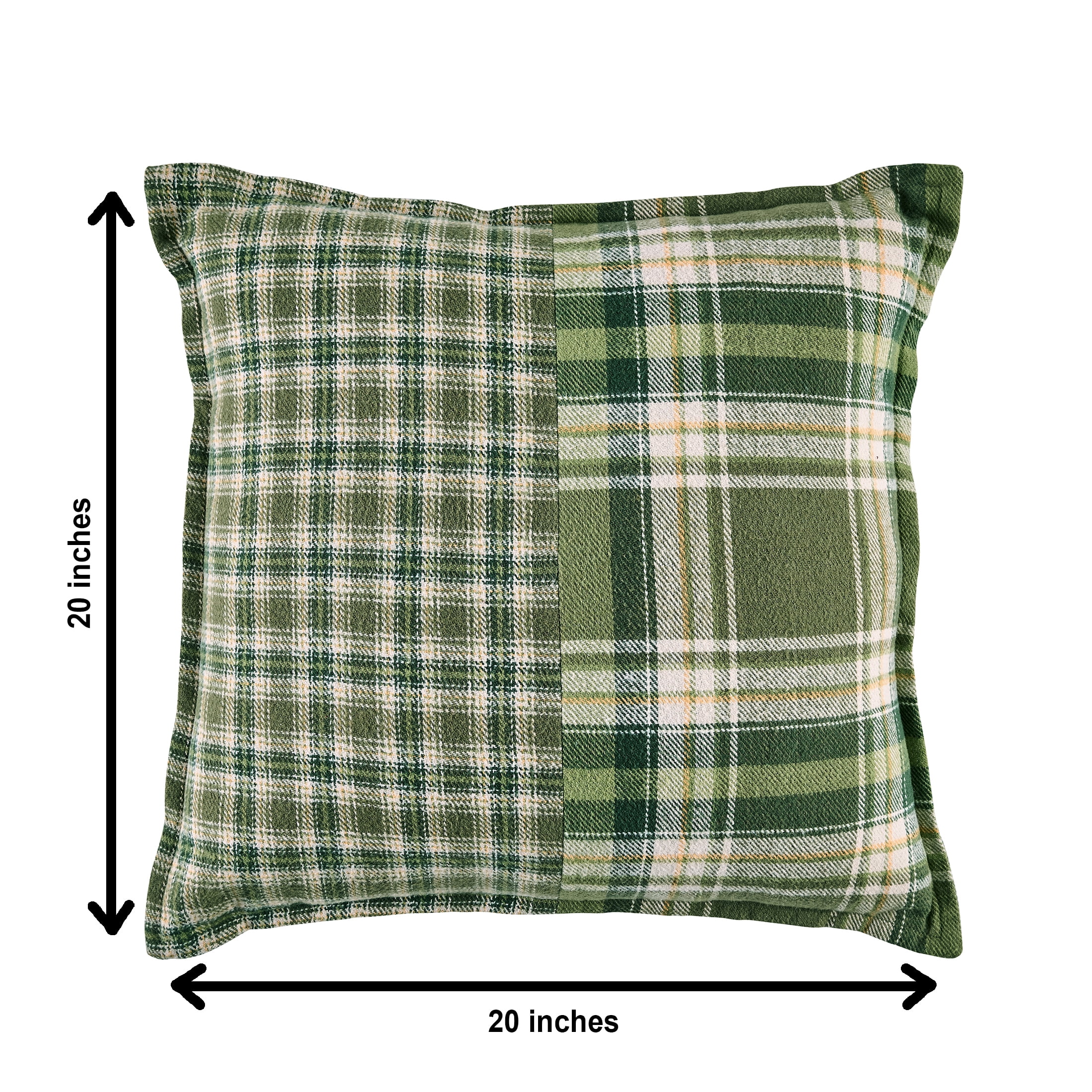 Better Homes & Gardens 20x20 Corin Plaid Throw Pillow, Green