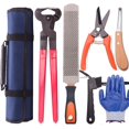 thumbnail image 1 of Kit de herramientas Farrier Hoof Long River de 7 piezas con bolsa de transporte, 1 of 6