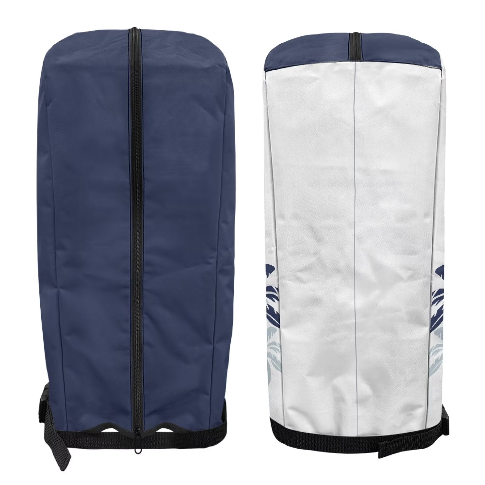 Chririnla Coconut Tree Golf Bag Cover Rain Cover Protector Waterproof Gear Easy Use Rain Cape for Golf Bags Collapsible Replacement Hood Golf Gift for Man/Woman Golfers,Blue White