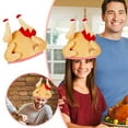 thumbnail image 2 of Turkey Leg Shaped Hat Thanksgiving Party Novelty Accessory For Family, 2 of 7