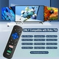 thumbnail image 4 of 【Pack of 2】 Replacement Remote Controls for Roku TV, Compatible with TCL/Hisense/Sharp/Philips/Onn/Element Roku TV (Not for Roku Stick,Box or Speaker), 4 of 6
