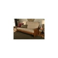 thumbnail image 4 of Futon Frame Full Size Convertible Sofa Bed Solid Hardwood Weathered Brown, 4 of 4
