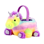 Way to Celebrate 11.5” Tie Dye Unicorn Plush Easter Basket- Purple