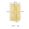 thumbnail image 2 of FUTUREORYY 6Pcs Mute Operation Hinges for Doors in Copper 3 Inch, 2 of 8