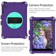 thumbnail image 5 of For iPad mini 5th 4th 3rd 2nd 1st Gen Case with Shoulder Strap,360 Rotating Kickstand Hand Strap Heavy Duty Kids Shockproof Case EVA Protective Cover for iPad mini 1 2 3 4 5 7.9 inch,Purple + Mint, 5 of 6