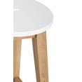 thumbnail image 5 of Universal Expert Abacus Backless Solid Wood and Oak Bar Stools, White, 5 of 7