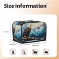 thumbnail image 4 of KLL Iceberg Bald Eagle Print 2 Slice Toaster Dust Covers Kitchen Small Appliance Cover with 2 Pockets,Can hold Jam Spreader Knife & Toaster Tongs (11.4 x 7.9 x 7.5), 4 of 6