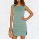 thumbnail image 1 of TaTaai Sleeveless Side Slit Dress Women's Solid Color Round Neck Slip Dress Casual Pullover Lightweight Stretchy Polyester Blend Gift, 1 of 6