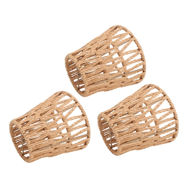 Sombra de Reemplazo de la Lámpara de Mesa, Pantalla de Lámpara E14 Bulbo Bohemian Style Clip en 3pcs para el HOGAR