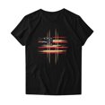 thumbnail image 4 of American Flag T Shirt Women 4th of July T Shirt Women 4th of July Shirts for Women Fourth of July Top Womens American Flag Tees Women's Fashionable Round Neck Letter Printed Short Sleeved T-Shirt, 4 of 4