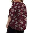 thumbnail image 4 of LEEYNEER Women‘s Plus Size Tops 3/4 Length Sleeve Shirts Dressy Casual V Neck Tunic Blouse (M-4XL), 4 of 10