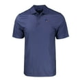 thumbnail image 2 of Men's Cutter & Buck Navy Houston Texans Big & Tall Americana Pike Eco Tonal Geo Print Stretch Recycled Polo, 2 of 3