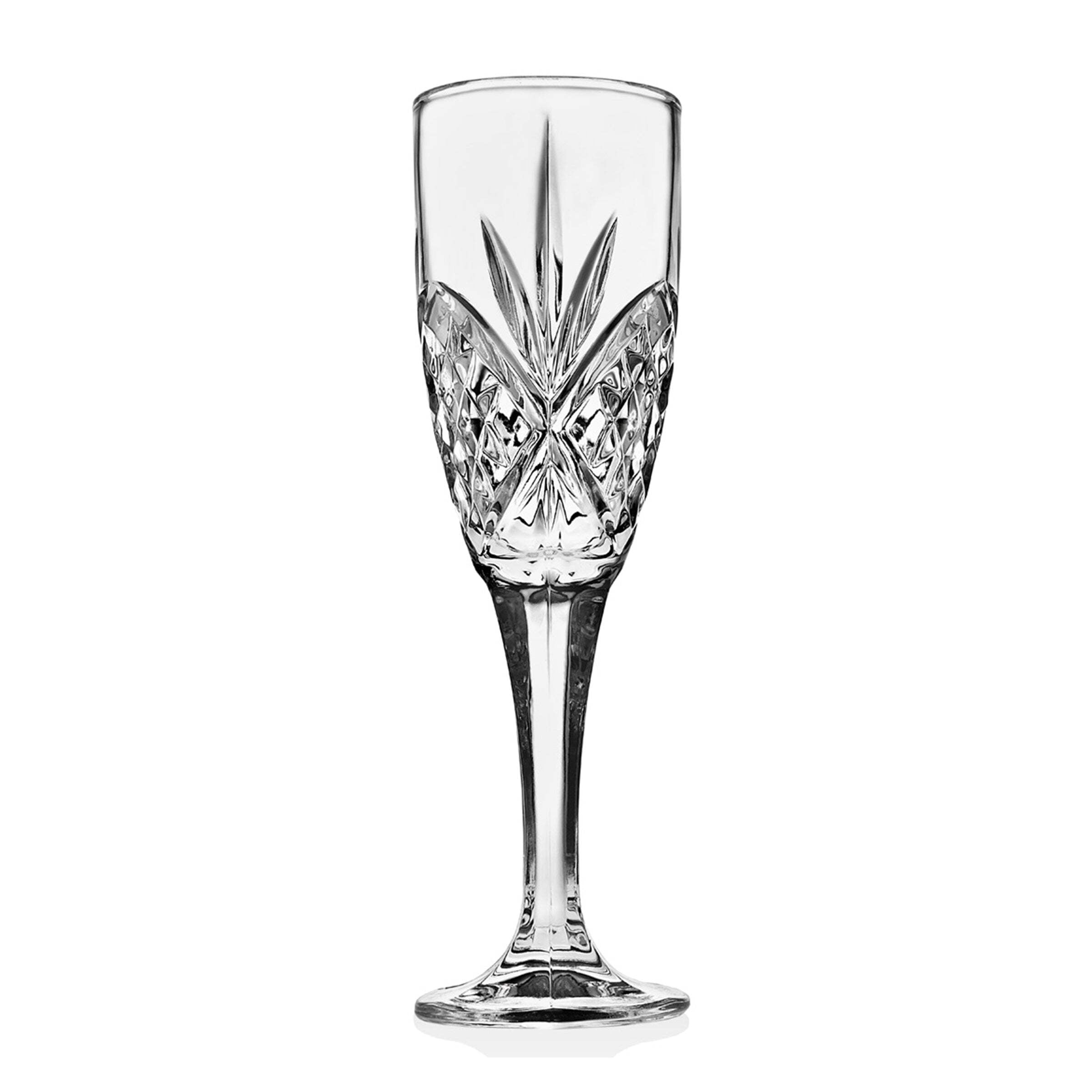 Dublin 6 oz. Non-Leaded Crystal Champagne Flutes, Set of 4