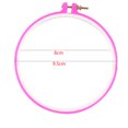 thumbnail image 1 of Maoww 1pc Plastic Embroidery Hoop Sugar Color cross stitch circle Embroidery Hoops Plastic Circle Cross Stitch Ring Tools Color Random, 1 of 9