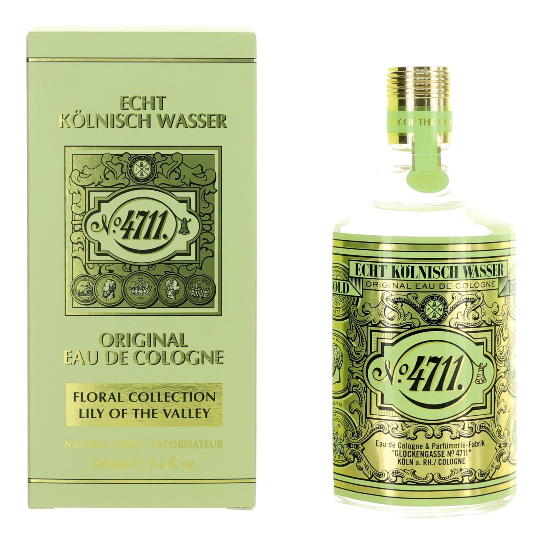 Muelhens 4711 Eau De Cologne, Unisex, 3.3 oz, Sandalwood, Citrus