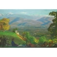 thumbnail image 3 of Jules Leon Flandrin 14x11 Black Modern Framed Museum Art Print Titled - Gresivaudan Landscape, 3 of 5