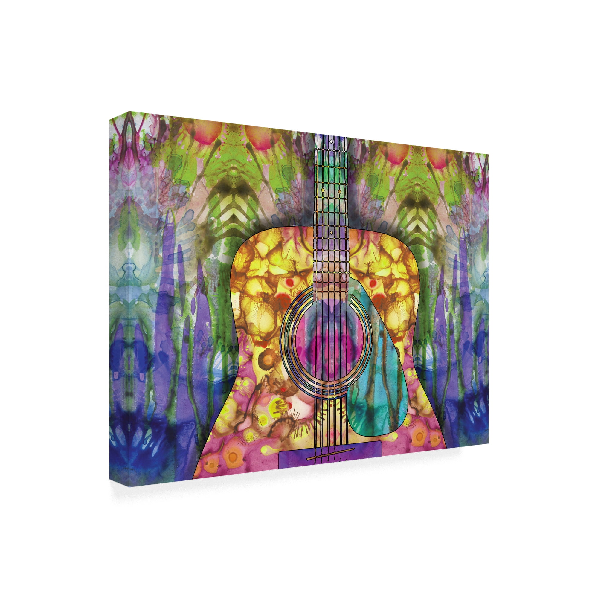 Trademark Fine Art 'Guitar 2 Abstract' Canvas Art by Dean Russo