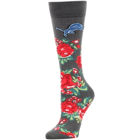 Lion Paw Feet No Faucet - Detroit Lions For Bare Feet Women's Floral Print Sock - No Size