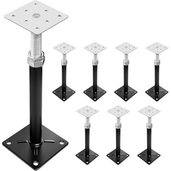 House Floor Jacks for Leveling, Adjustable Jack with 11"-16" Height Range, 2-3Ton Load Capacity Heavy-Duty Floor Jacks & RV Step Stabilizer (8 Pack)