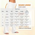 thumbnail image 3 of ZOIGHDA Women's Fleece Lined Flare Leggings Elastic Waist Bootcut Yoga Pants Winter Casual Thermal Warm Workout Trousers with Pockets(White,X-Large), 3 of 8