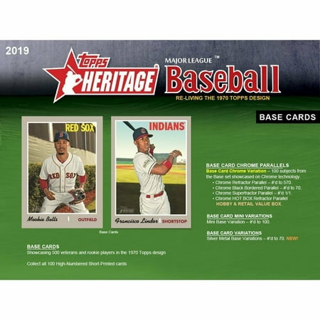 - 2019 Topps Heritage Retail Box Sealed (24 packs, 9 cards per pack)