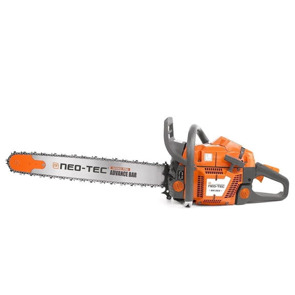 NEOTEC 65cc Gas ChainSaw, Chain Saw with 24 Inch Advance Bar and Chain, 3.4KW 4.6HP Gasoline Chainsaw for Professional Wood Work (28 INCH)