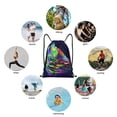 thumbnail image 4 of Ratiio Howling Wolf Print Drawstring Backpack Bag Sport Gym Sackpack Heavy Duty String Backpack for Men Women, 4 of 7