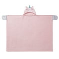 thumbnail image 5 of Your Zone Kids Pink Unicorn Glow in the Dark Hooded Throw, 40" x 50", 5 of 6